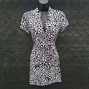 ALFANI cheetah print mini tunic dress Small